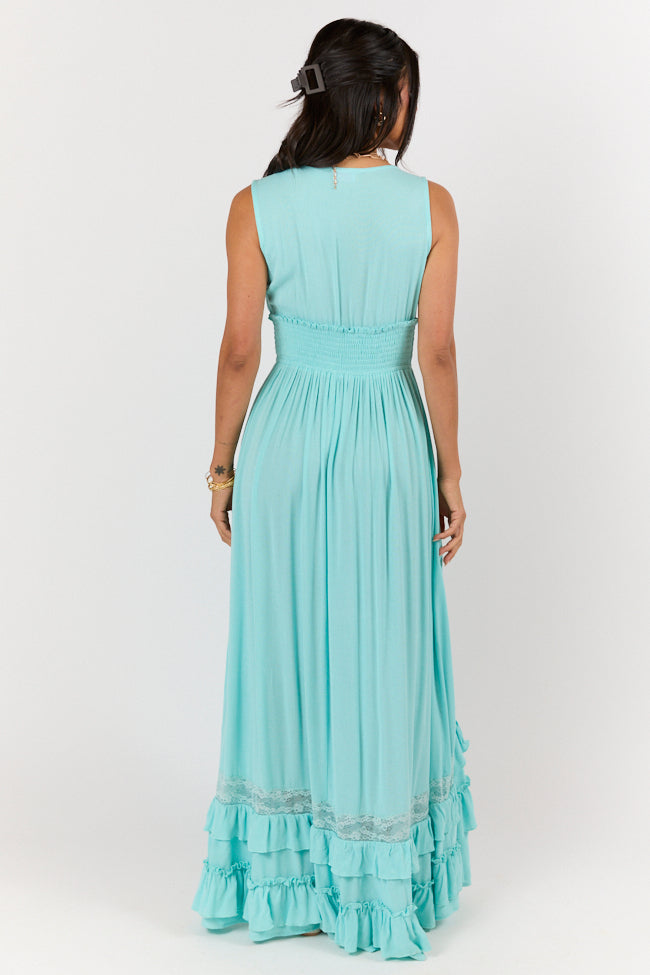 Lucky To Have You Light Blue Sleeveless Maxi Dress SALE
