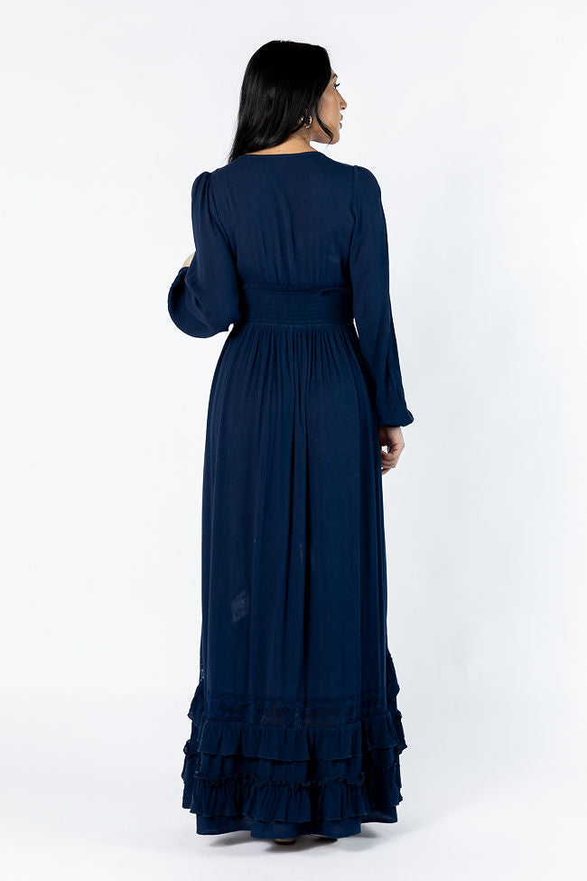 Lucky To Have You Navy Maxi Dress SALE