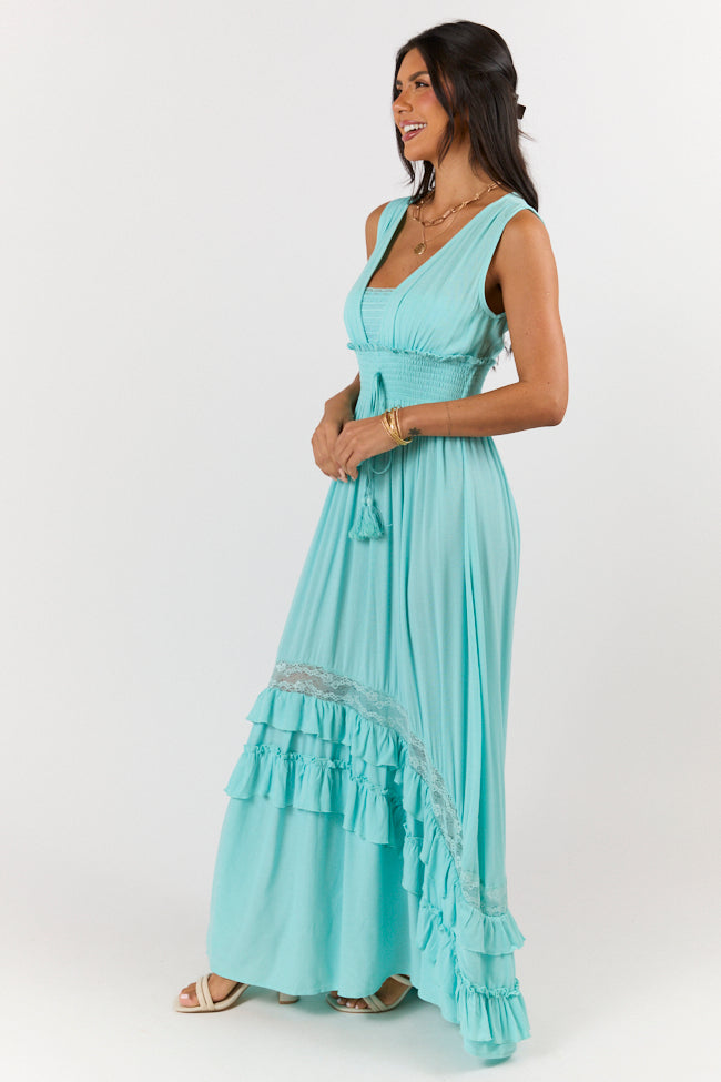 Lucky To Have You Light Blue Sleeveless Maxi Dress SALE